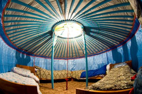look of yurt interior