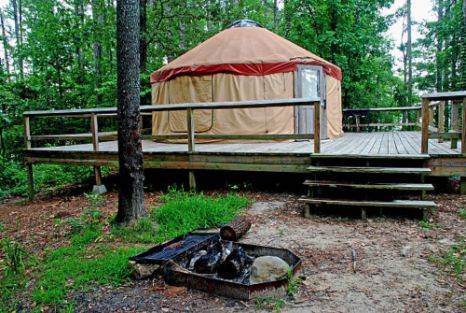 a modern yurt as a permanent house