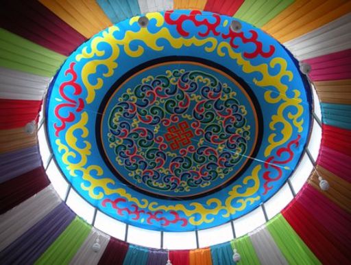 a yurt dome of diffrent pattern